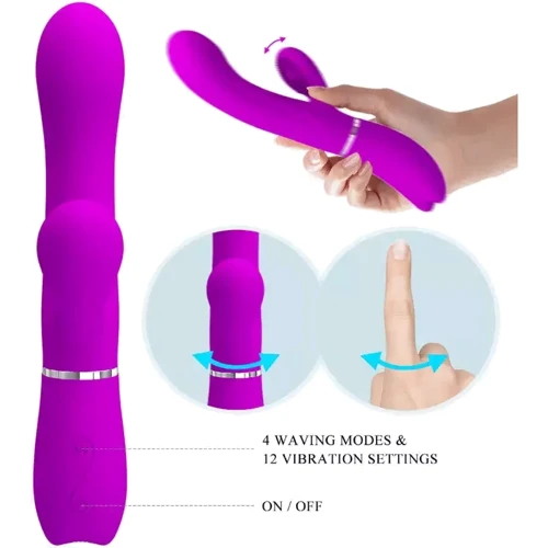 Вібратор Pretty Love Clitoris Vibrator Pink: Тип управління Кнопочное