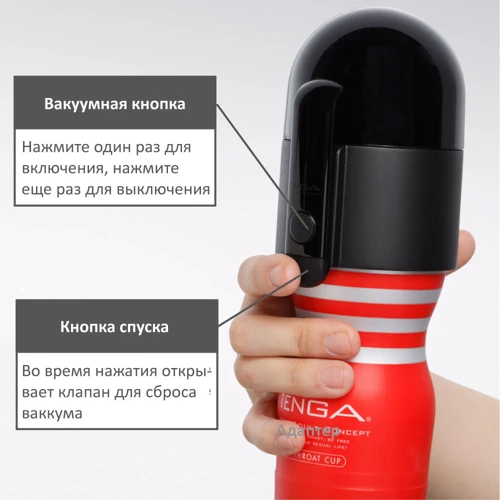 Мастурбатор+вакуумный контроллер Tenga Vacuum Controller: Материал Силикон, Пластик