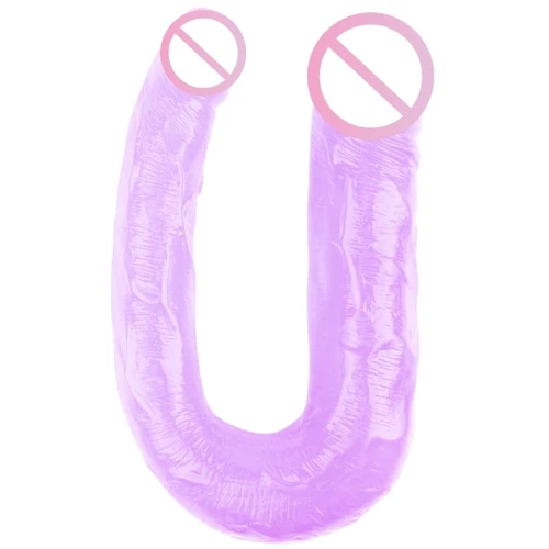 Двосторонній фалоімітатор CHISA Hi-Rubber 13" Double Dildo Purple