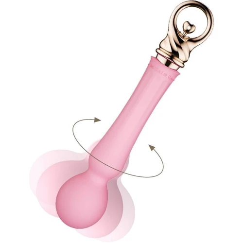 Вибромассажер с подогревом Zalo Sweet Magic - Confidence Wand Fairy Pink: Диаметр, см 4.2