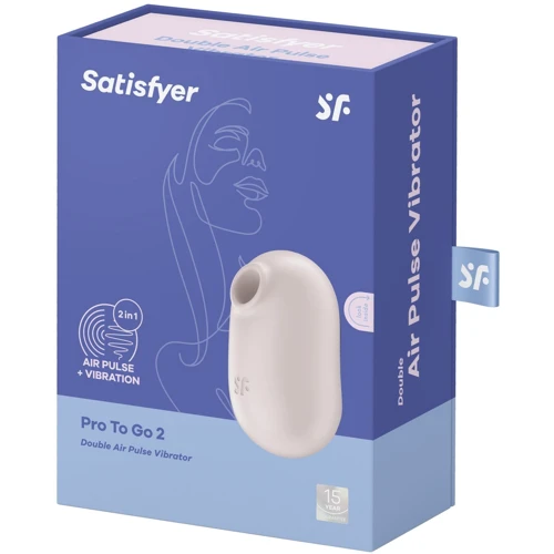 Вакуумний стимулятор Satisfyer Pro To Go 2 Beige: Тип управління Кнопочное