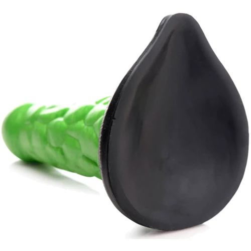 Фантазийный фаллоимитатор рептилии Creature Cocks Radioactive Reptile Silicone Dildo: Длина проникновения, см 15.9