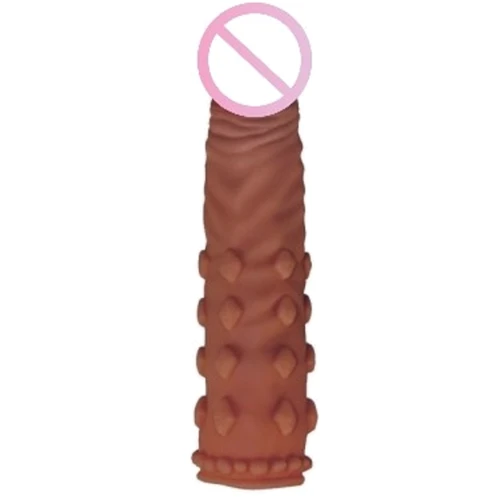 Насадка на член LoveToy Pleasure X-Tender Penis Sleeve Add 2" Brown