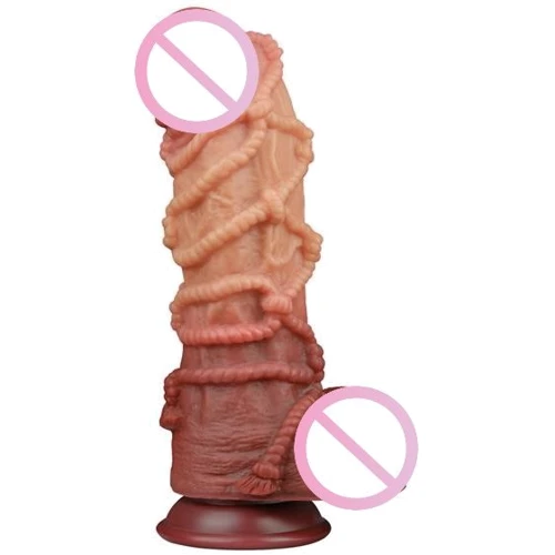 Фалоімітатор LoveToy Dual-Layered Silicone Nature Cock 10.5" Flesh