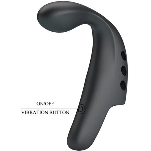 Вибратор на палец LYBAILE Pretty Love Fingering Vibrator Gorgon Black: Длина, см 9.3