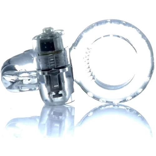 Эрекционное вибро кольцо BOSS Rabbit Vibro Cock Ring Clear, BS6700049: Цвет прозрачный