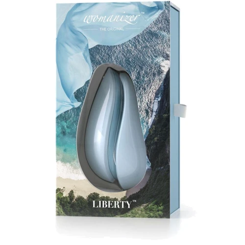 Вакуумный клиторальный стимулятор Womanizer Liberty Blue фото 6