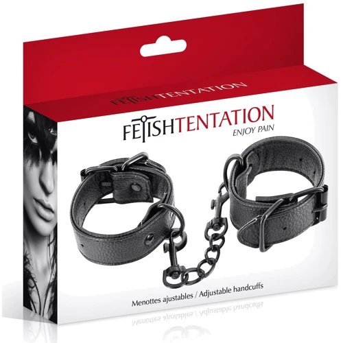 Наручники Fetish Tentation Adjustable Handcuffs: Колір черный