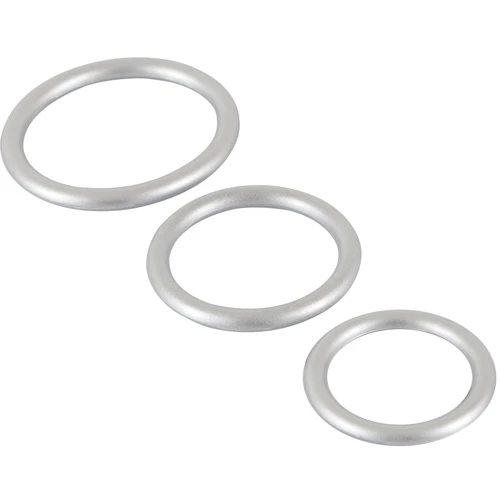 Набір ерекційних кілець Metallic Silicone Cock Ring Set