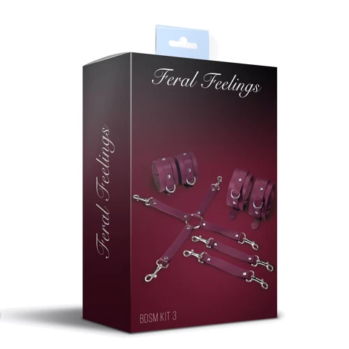 Набір Feral Feelings BDSM Kit 3 Burgundy: Виробник Feral Feelings