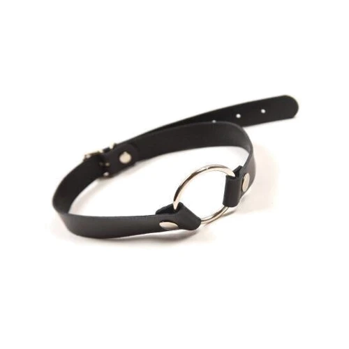 Кляп Leather O-Ring Gag, BLACK