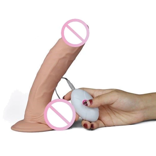 Вібратор LoveToy - The Ultra Soft Dude Vibrating Flesh 9": Довжина, см 22