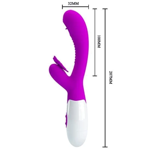 Вибратор Pretty Love Moth Clitoris Vibrator Purple: Тип и форма Кролики