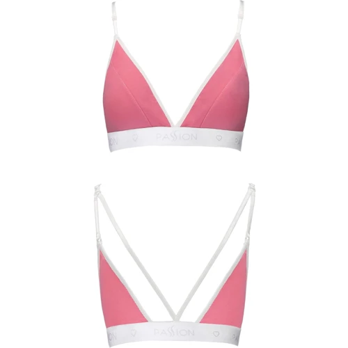 Спортивний топ з подвійними бретелями Passion PS007 TOP pink, size S: Матеріал Хлопок