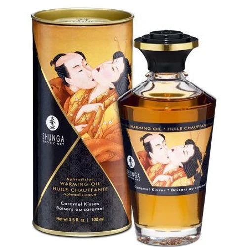 Розігріває масло Shunga APHRODISIAC WARMING OIL - Caramel Kisses (100 мл)