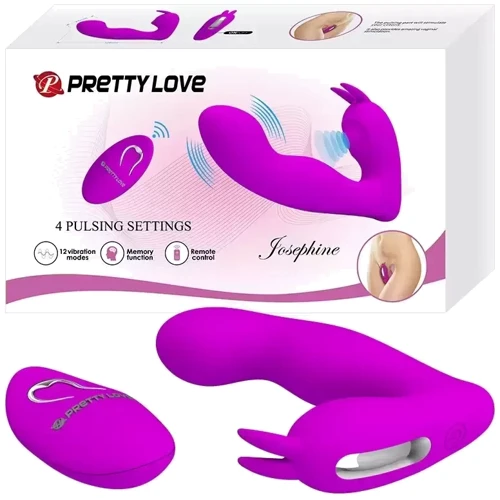 Мультифункціональний вібростимулятор із ДУ Pretty Love Josephine Violet, BI-014843W: Призначення Для точки G