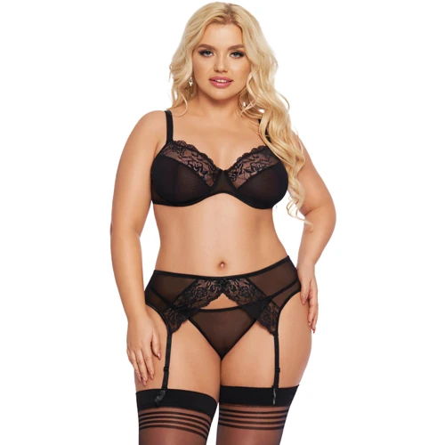 Комплект білизни SoftLine - Marella, XXXL (black)