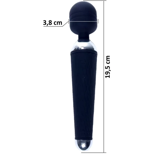 Вибромассажер Boss Series - Massager Power Wand USB Black 16 Function, BS2200037: Тип и форма Вибромассажер, Вибратор-микрофон