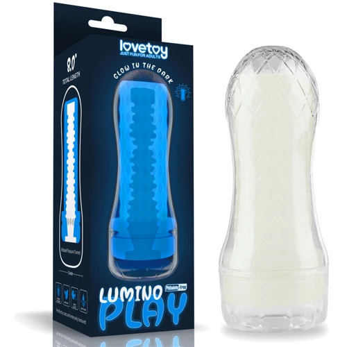 Мастурбатор LoveToy Lumino Play Masturbator Ribbed (светящийся в темноте)