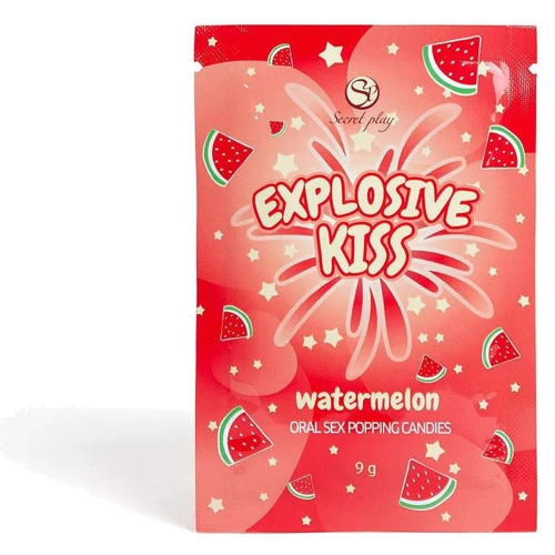 Стреляющие конфеты для орального секса Secret Play Explosive Kiss Watermelon, 9 грамм