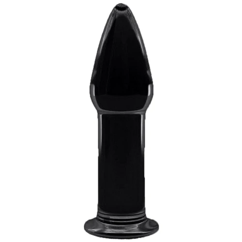 Анальная пробка LoveToy Glass Romance Dildo GS12 Black