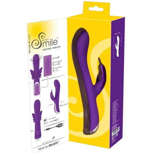 Вибратор кролик Hi-tech Orion - Sweet Smile Rechargeable Rotating Vibrator: Диаметр, см 4.1