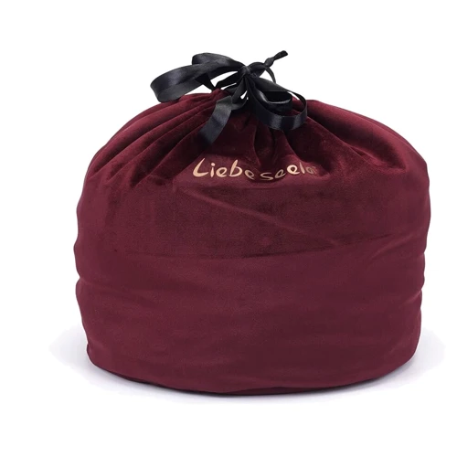 Мішечок для зберігання іграшок Liebe Seele Wine Red Large Storage Bag Cylindrical