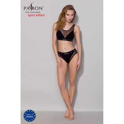 Топ з прозорою вставкою Passion PS002 TOP black, size M: Застосування На груди