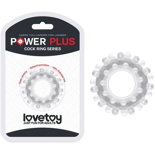 Эрекционное кольцо LoveToy Power Plus Cock Ring Series 2 Clear фото 5