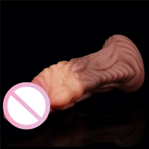 Фалоімітатор LoveToy Dual-Layered Silicone Nature Cock 7" Brown: Призначення Вагинальные