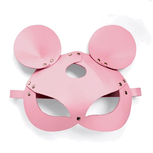 Кожаная маска мышки Art of Sex - Mouse Mask, розовый