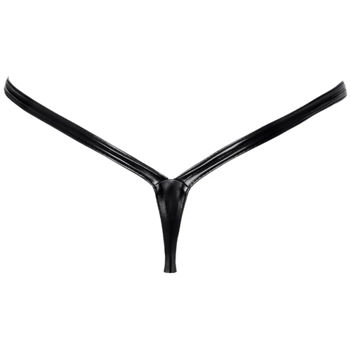 Трусики Noir Handmade P010 Powerwetlook thong Вlack, XL: Матеріал Полиэстер