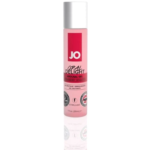 Возбуждающий гель для оральных ласк System JO ORAL DELIGHT - STRAWBERRY SENSATION (30 мл)