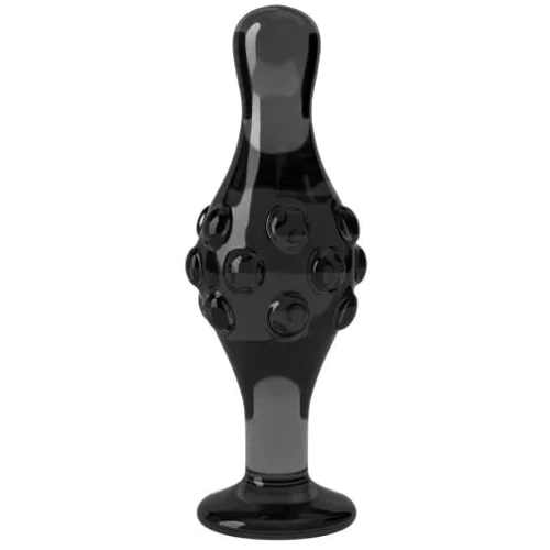 Скляний фалоімітатор Love Toy Glass Romance Dildo 4.5" Black