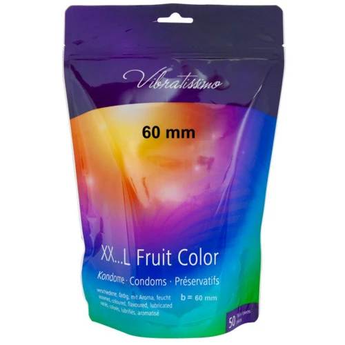 Презервативи Amor Vibratissimo XX... L Fruit Color, 60 мм, 50 шт