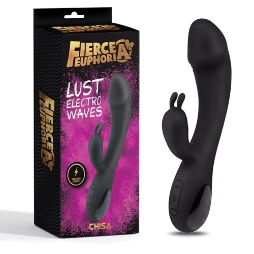 Вібратор із електростимуляцією Chisa Fierce Euphoria Lust Electro Waves Black: Для кого Для женщин