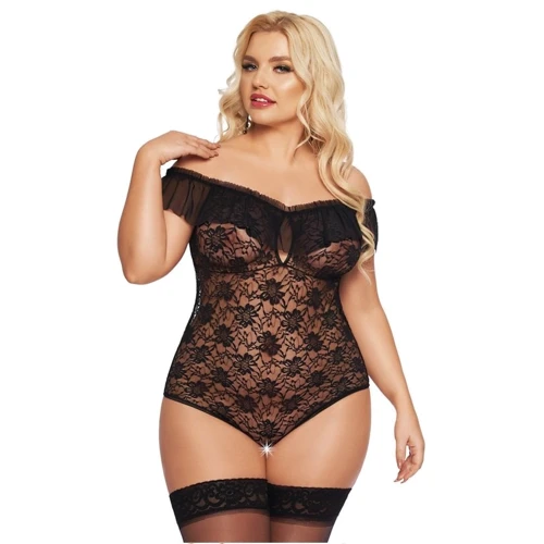 Боди SoftLine Kamila Вlack, 2XL