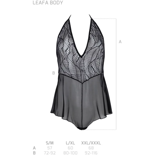 Боди ECO Passion LEAFA BODY black XXL/XXXL: Материал Полиамид