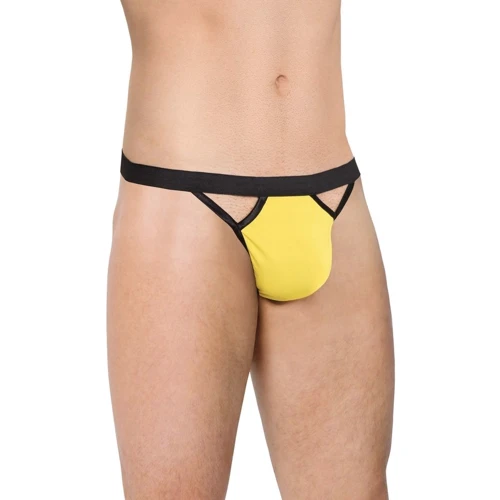 Мужские стринги SoftLine - Mens Thong 4530, OneSize (yellow)