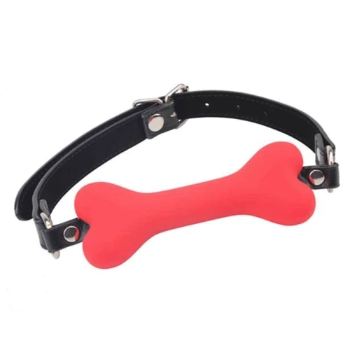 Кляп CHISA Doggle Bone Bit Gag, Red