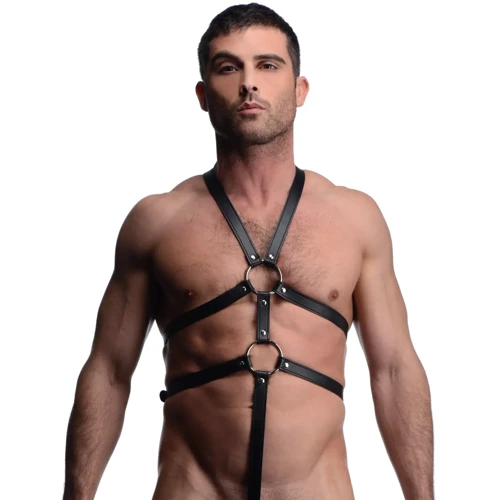 Чоловіча портупея Strict Male Full Body Harness, S-L: Застосування На тело