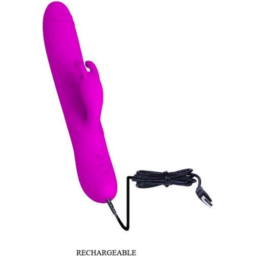 Вібратор Pretty Love Byron Vibrator Purple: Діаметр, см 4