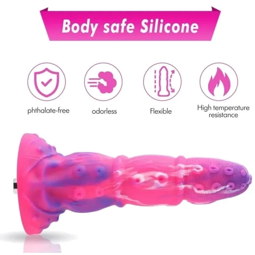 Фаллоимитатор-насадка Hismith Silicone Tentacle Dildo Monster Series: Наличие вибрации Нет