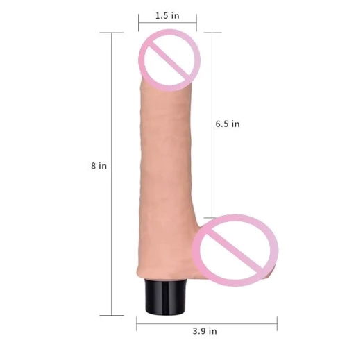 Вібратор LoveToy Real Softee Vibrator With Balls Flesh 8": Призначення Вагінальні