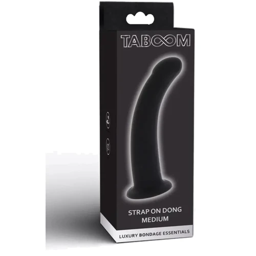 Фалоімітатор Taboom Strap-On Dong Medium (чорний): Наявність вібрації  Нет