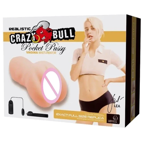 Мастурбатор с вибрацией LYBAILE Crazy Bull - Realistic Pocket Pussy (BM-009228Z): Диаметр, см 8.5