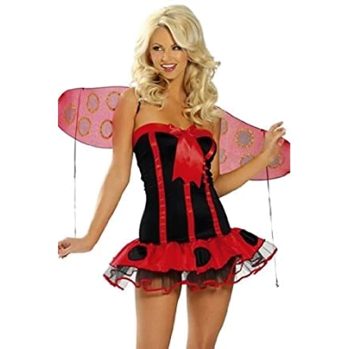 Костюм сонечка Roma costume - Lady Bug, M/L (чорний з червоним)