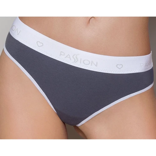 Спортивні трусики-стринги Passion PS007 PANTIES dark grey, size XL