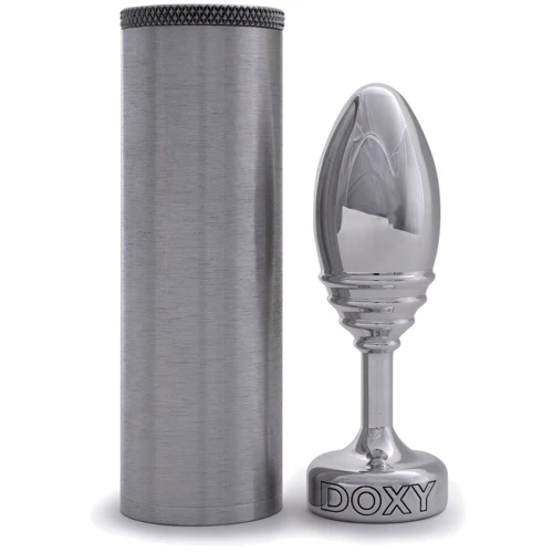 Анальная пробка DOXY Butt Plug RIBBED: Наличие вибрации Нет