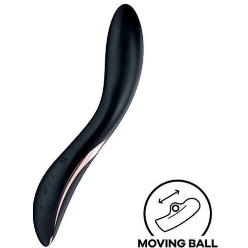 Вібратор із перловою стимуляцією точки G Satisfyer Rrrolling Explosion Black: Тип управління Кнопочное